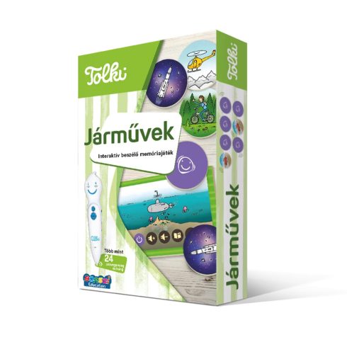 Járművek: Interaktív beszélő memóriajáték