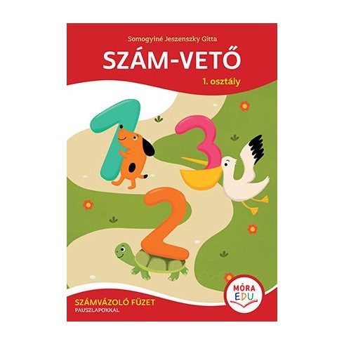 Szám-vető 1. osztály számvázoló füzet pauszlapokkal