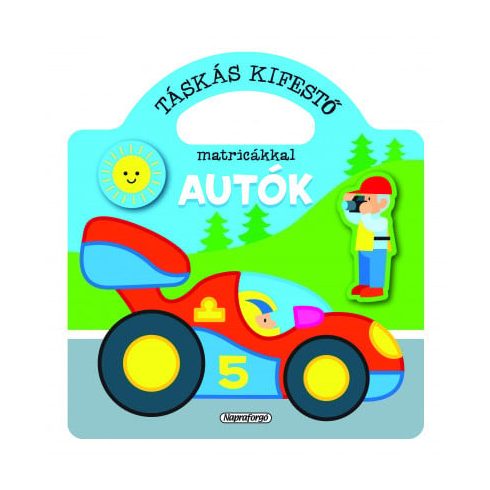 Táskás kifestő matricákkal - Autók