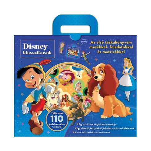 Disney Klasszikusok - Táskakönyv - Az első táskakönyvem mesékkel, feladatokkal és matricákkal