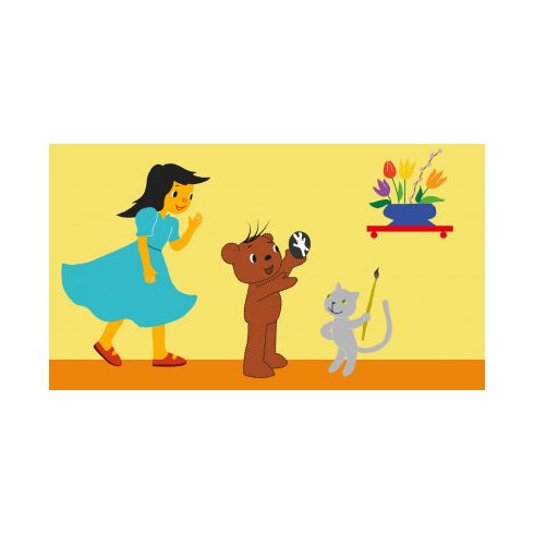 Boribon tojást fest - Diafilm