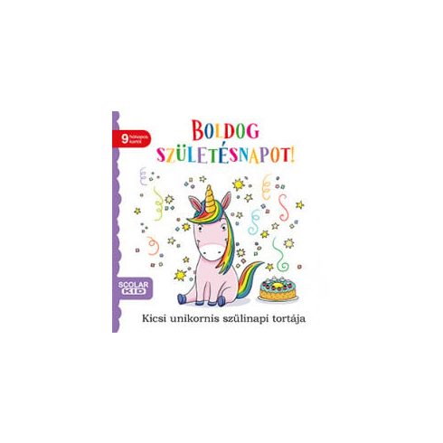 Boldog születésnapot! - Kicsi unikornis szülinapi tortája
