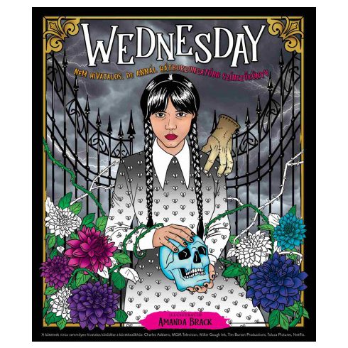 Wednesday - Nem hivatalos, de annál hátborzongatóbb színezőkönyv