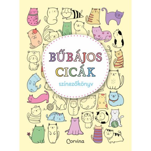 Bűbájos cicák - Színezőkönyv