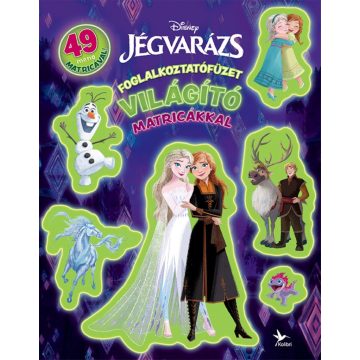Foglalkoztatófüzet világító matricákkal - Jégvarázs