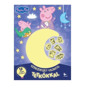 Színezőfüzet világító tetkókkal - Peppa malac