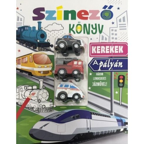 Színező könyv - Kerekek a pályán